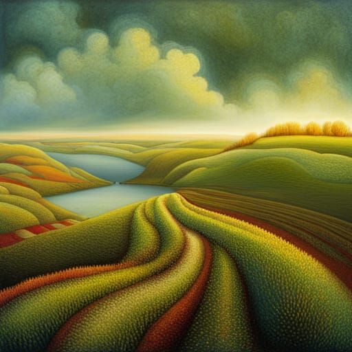 landscape by Naoto Hattori and Emil Nolde
