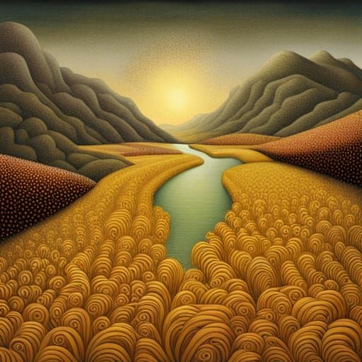 landscape by Naoto Hattori and Emil Nolde