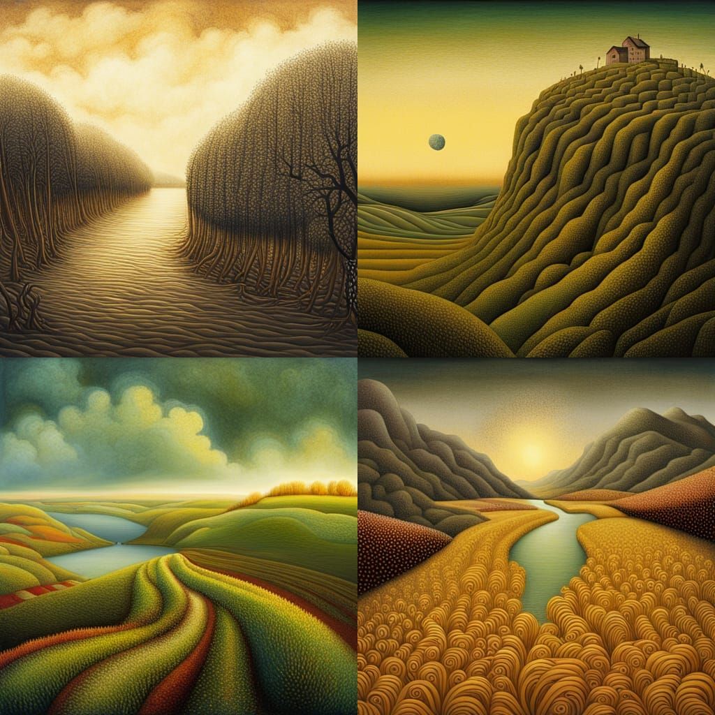 landscape by Naoto Hattori and Emil Nolde