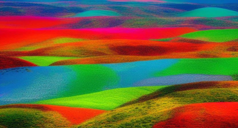 vibrant colors landscape
