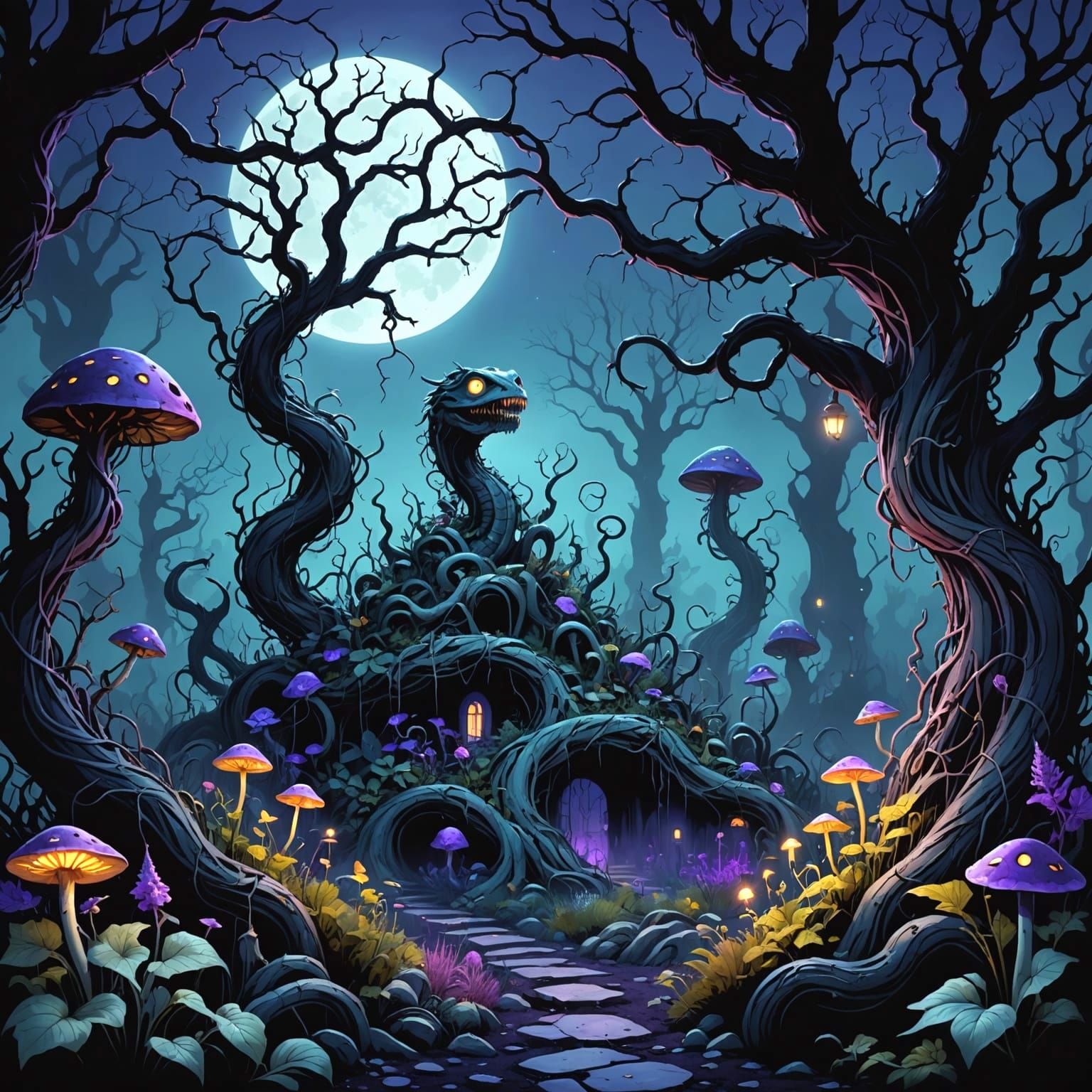 Creepy Botanic Menagerie  by @LouJim