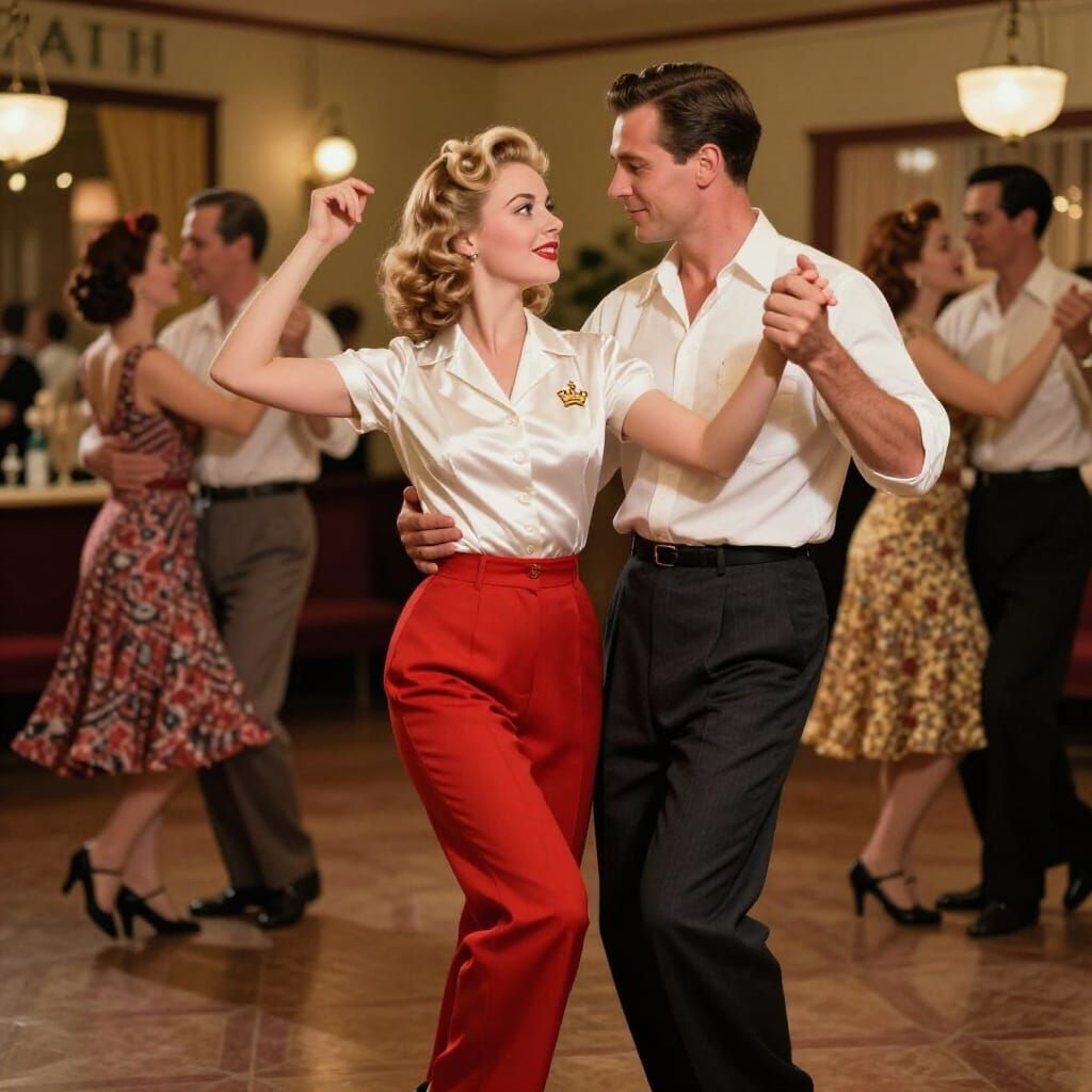 photo realistic 
mid century Macy's style department store perfume counter.  young woman walking down perfume aisle