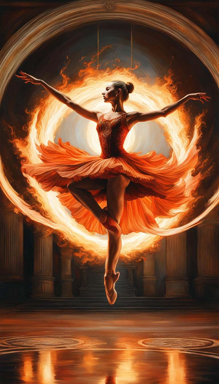 Dancing in Fire Flame  by @Heralyn