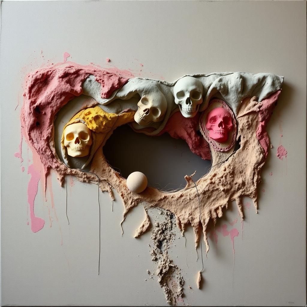 Surrealist Assemblage Inspired by Bontecou, Warhol and Ernst