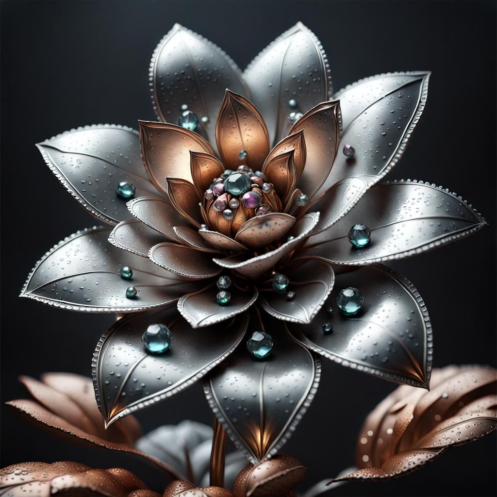 Metal flower  by @Rita Demeyer