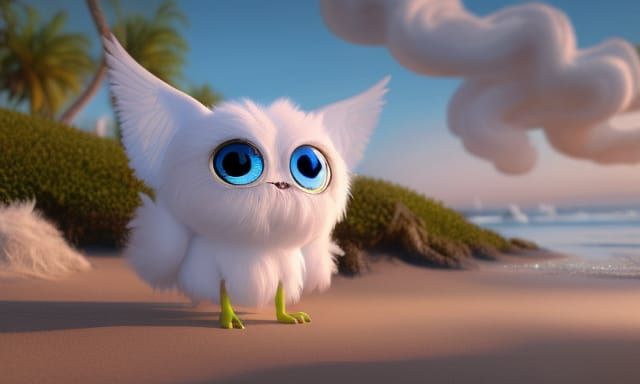 little fluffy monster