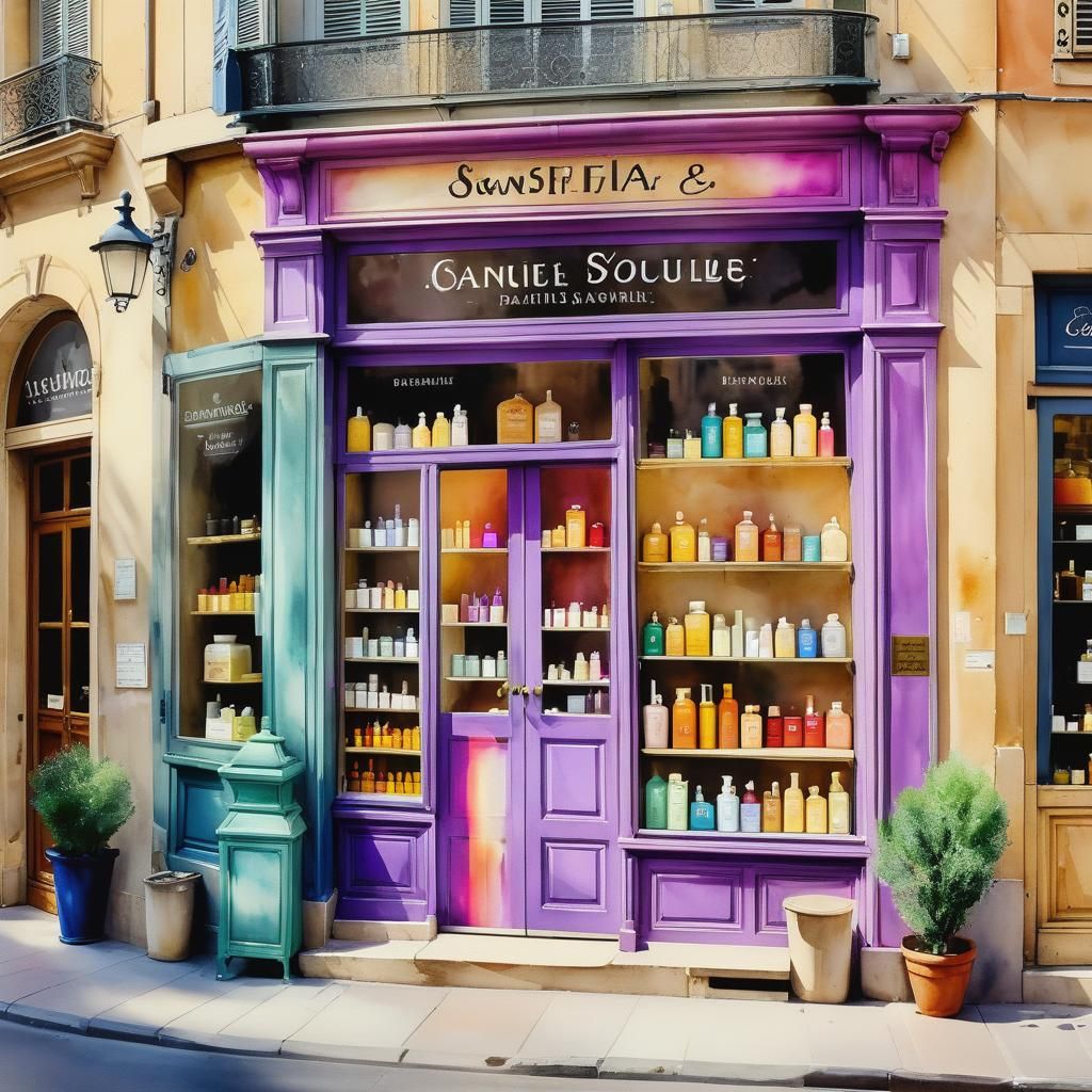 French riviera , at the corner shop