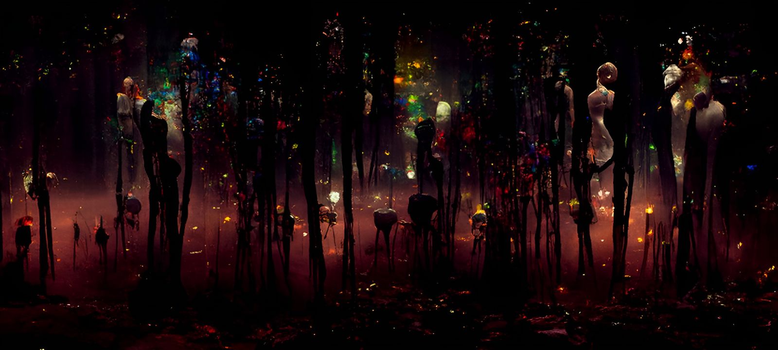 Mannequins; forest AI Generated Artwork NightCafe Creator