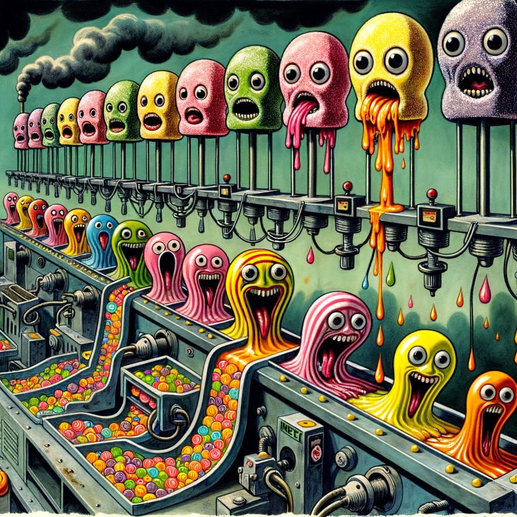 Meanwhile, at the Candy Factory…