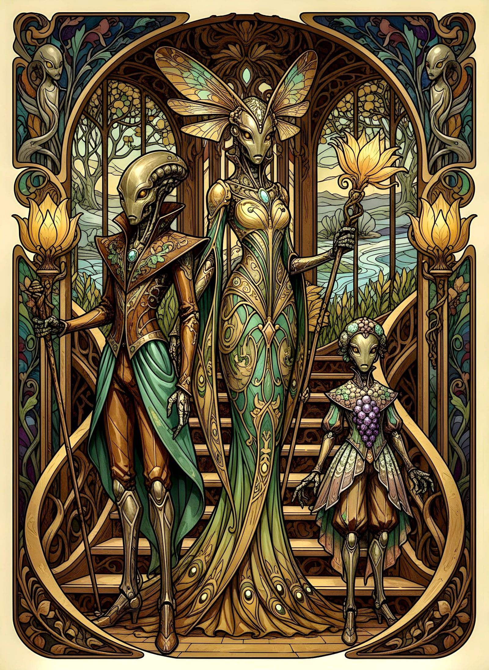 Articulated Aliens Barouque Period