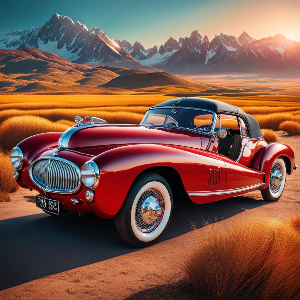 Classic Car. - AI Generated Artwork - NightCafe Creator