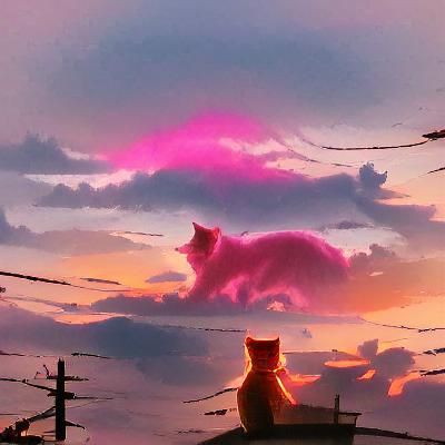 cats and sunsets