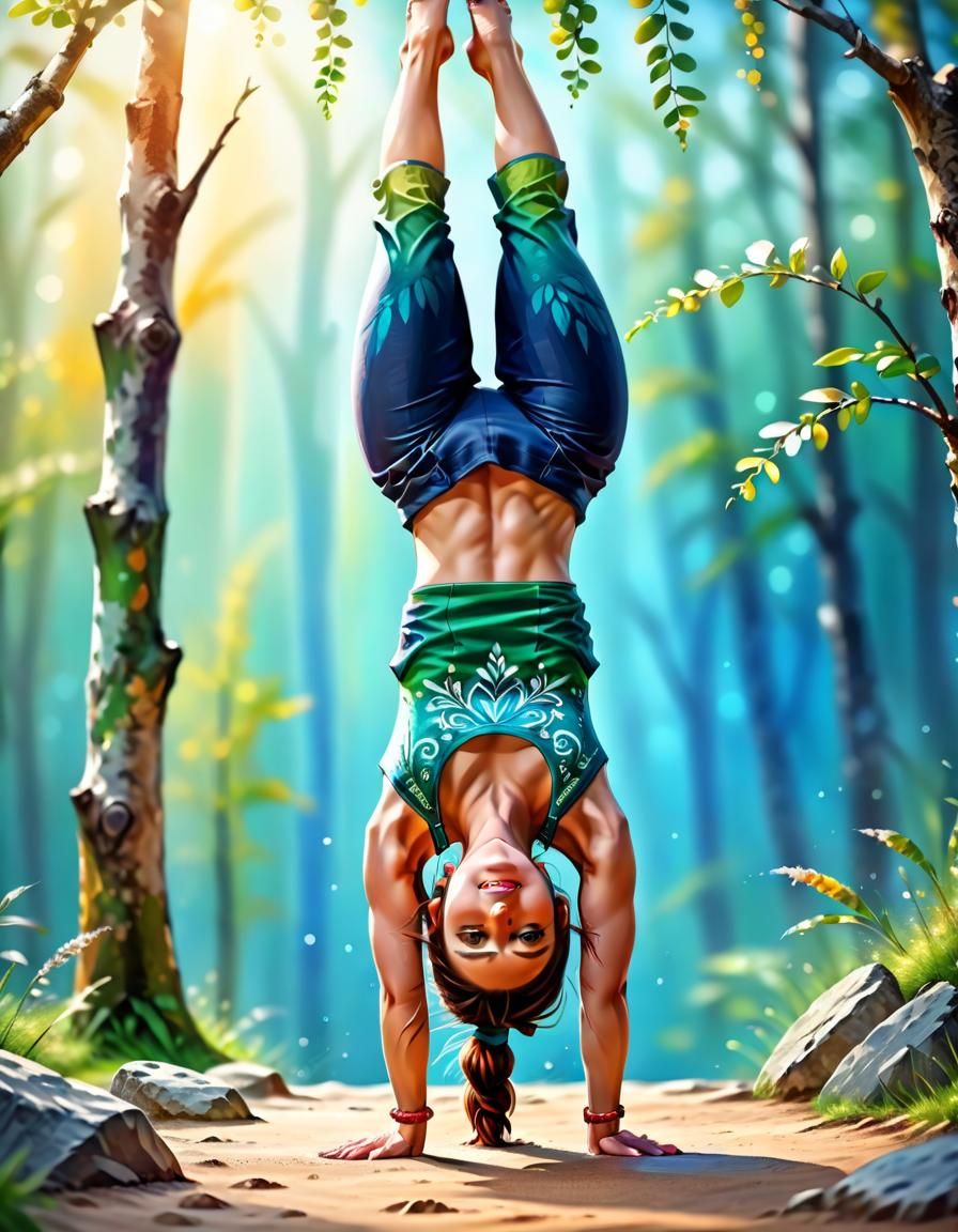 Handstand In Nature