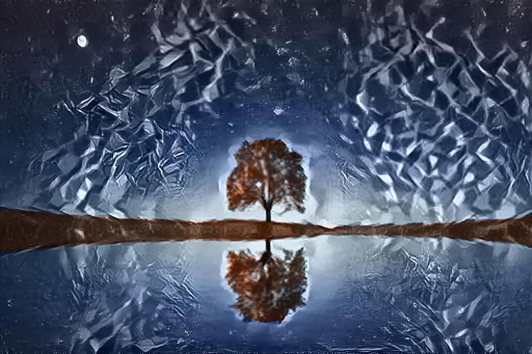 Icy tree