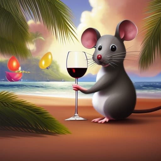 slightly inebriated mouse