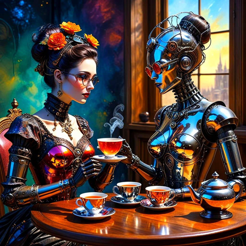 Tea for Two  by @Shywolf