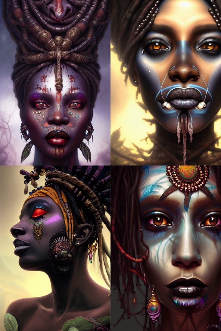 Voodoo Priestesses - AI Generated Artwork - NightCafe Creator