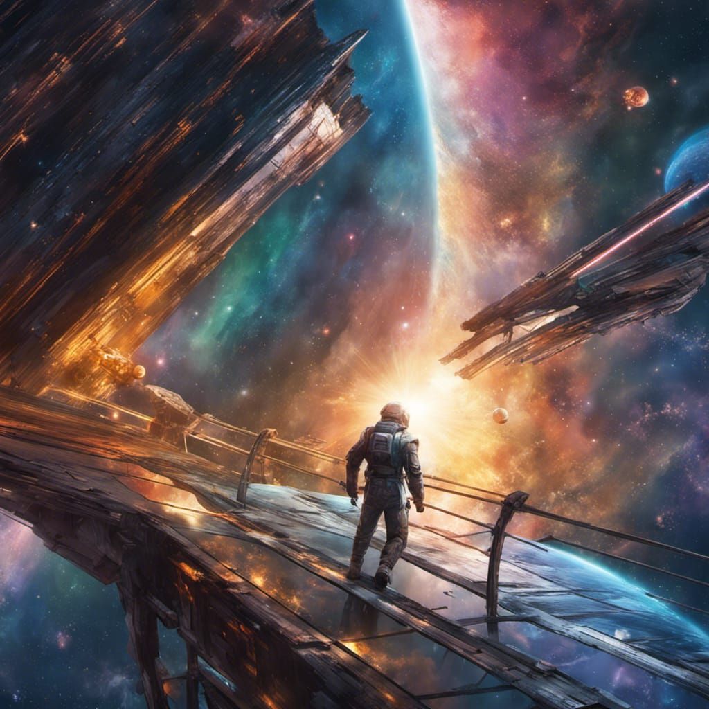 Bifrost bridge in space