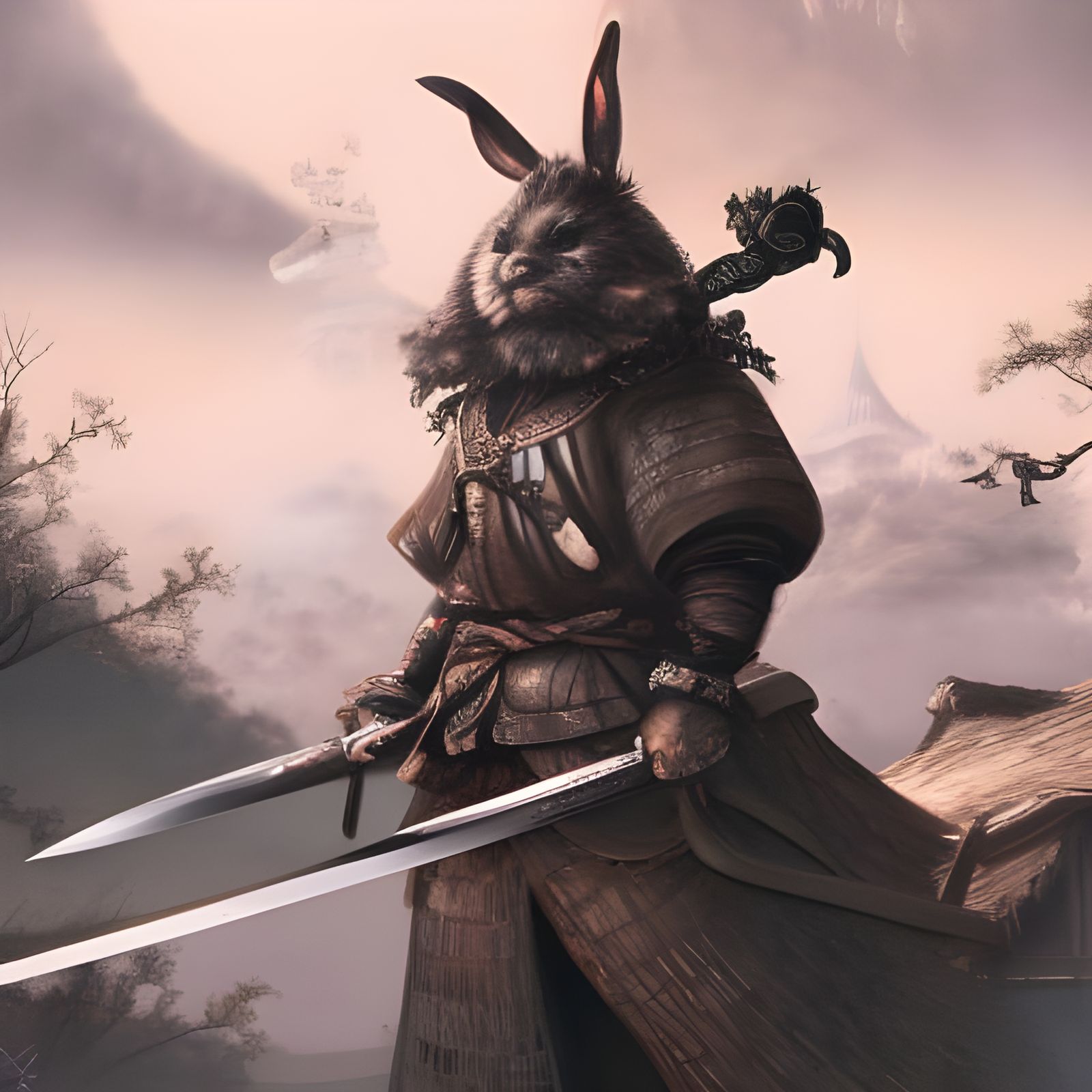 Samurai rabbit - AI Generated Artwork - NightCafe Creator