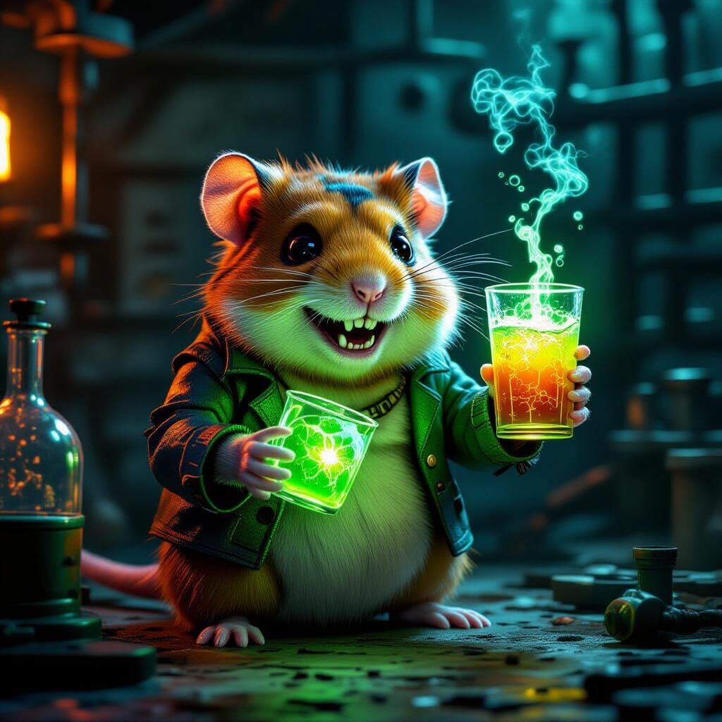 muah ha ha ha ha!!!!!!  by @The Hamster Dude