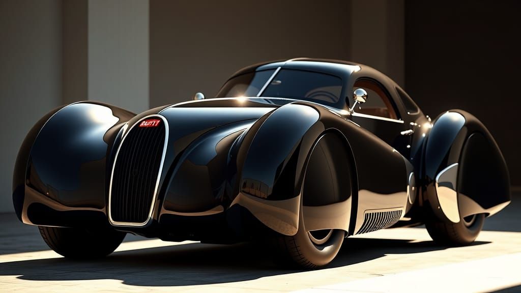 A 1936 Bugatti Type 57SC Atlantic  by @Mack