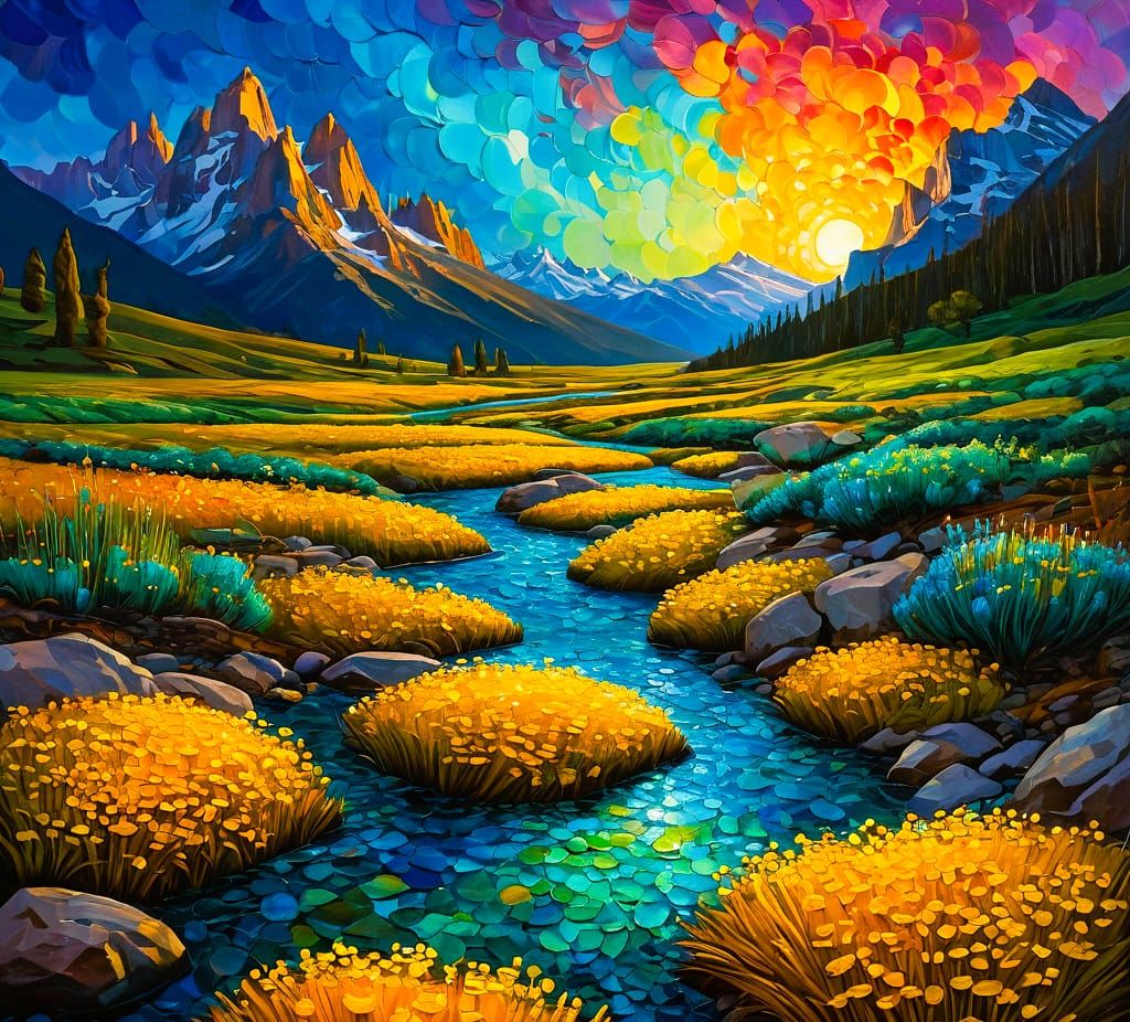 🎨 Et au milieu coule une rivière 🎨