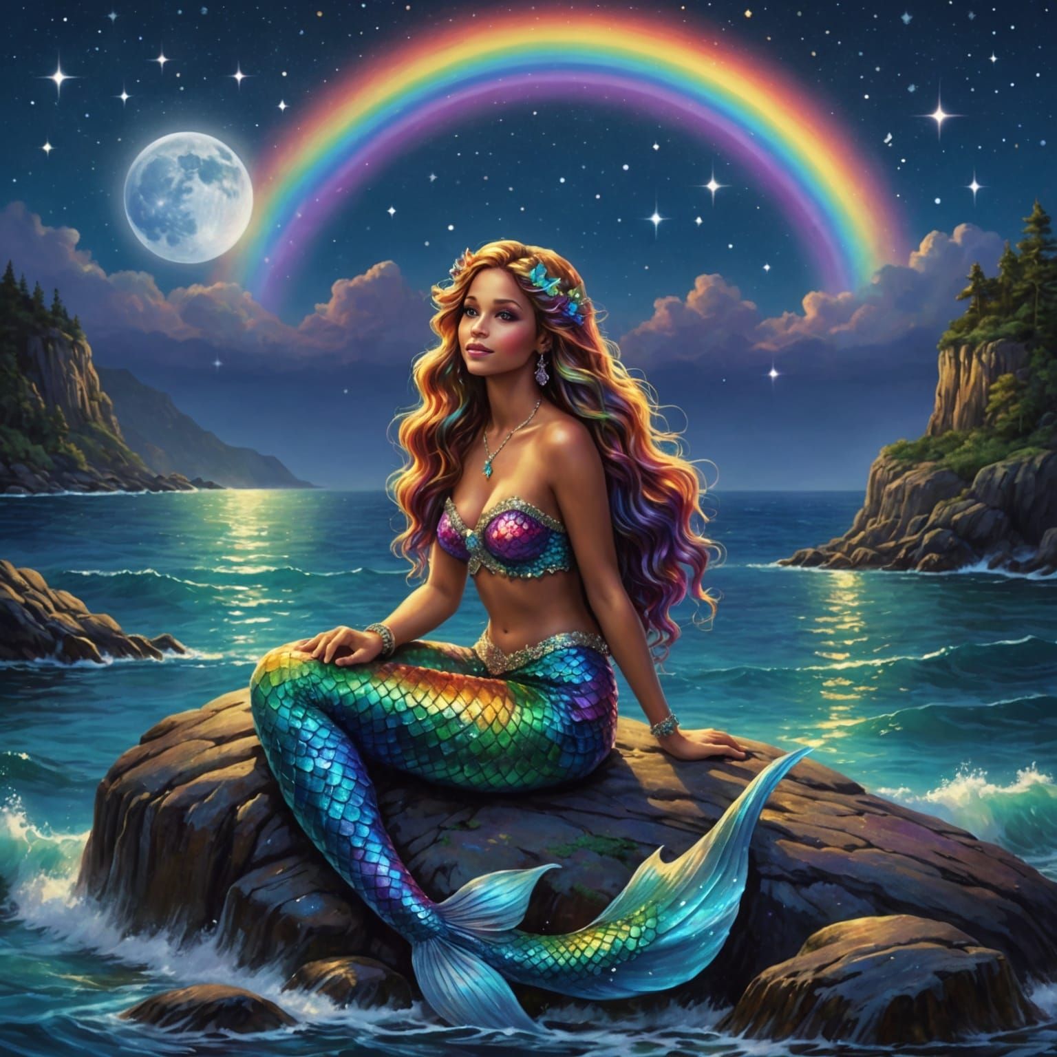 Things Made of Rainbows mermaid