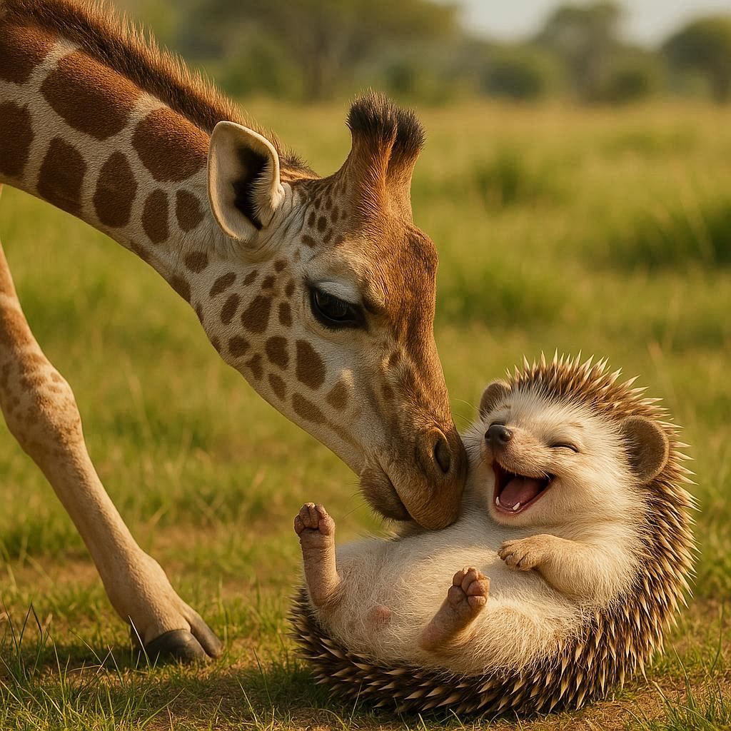 Giraffe and Hedgehog