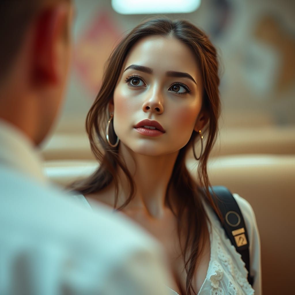 Glowing Woman in Tranquil Repose