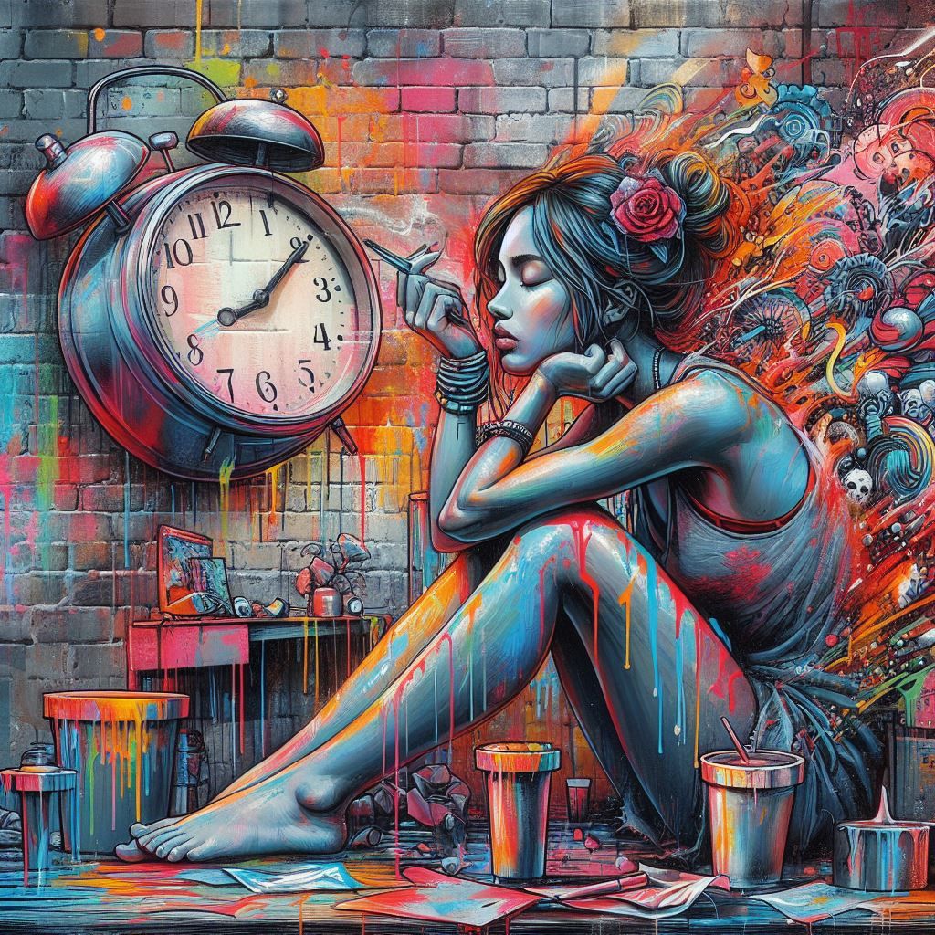 Waitin', watchin' the clock It's four o'clock, it's got to stop Tell him, take no more, she practices her speech As he o...