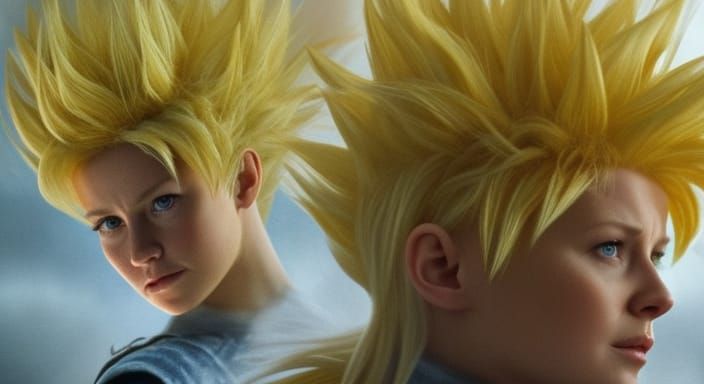 Live action film, Realistic and Beautiful Super Sayayin fema...