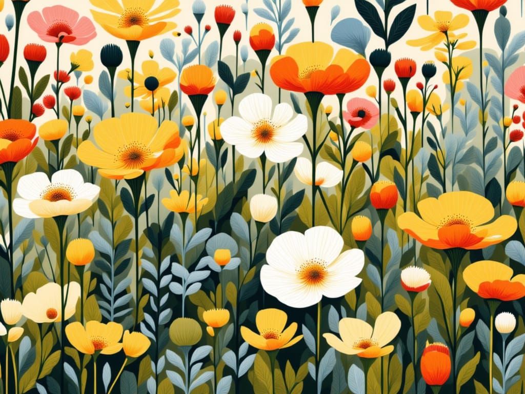 Retro Floral Nouveau abstract organic geometric light painting, Bauhaus domestica metric suburbia <lora:Smithsonian Spring:1.3>