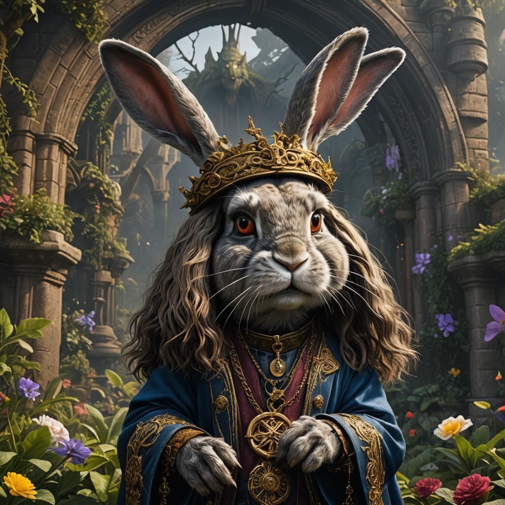 Ozzy Osborne as a rabbit ultra realistic high definition 8k ...