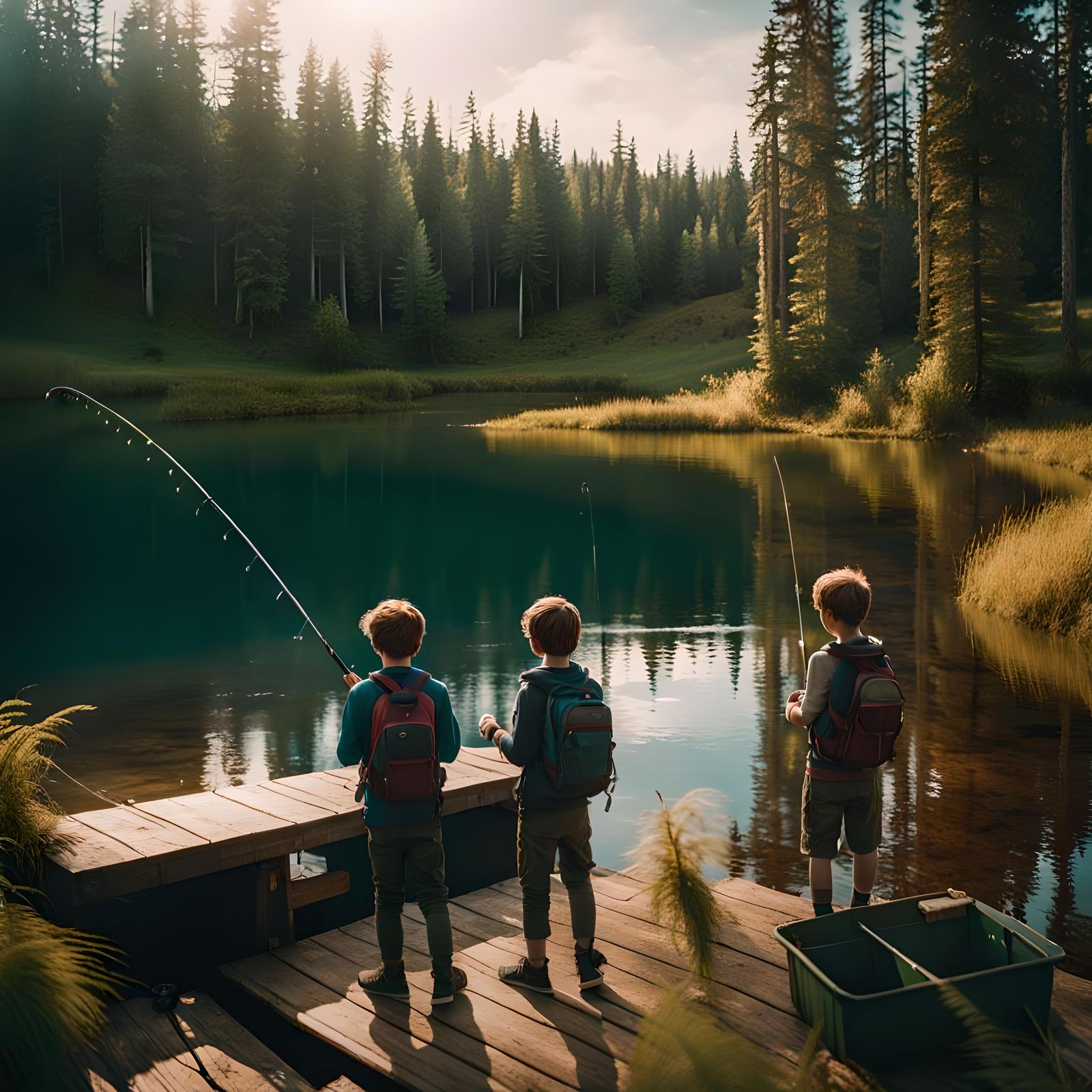 Memories of fishing with my brother and cousin   by @Revenant_