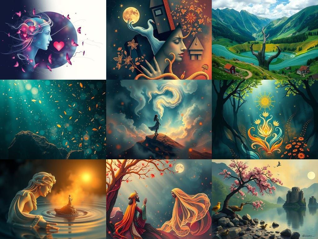 Wisdom, love, beauty (Abstract, no people)
