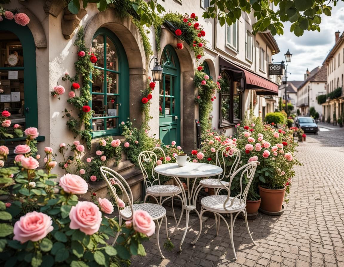 Urban Garden by the Cafe  by @Kasia S-J