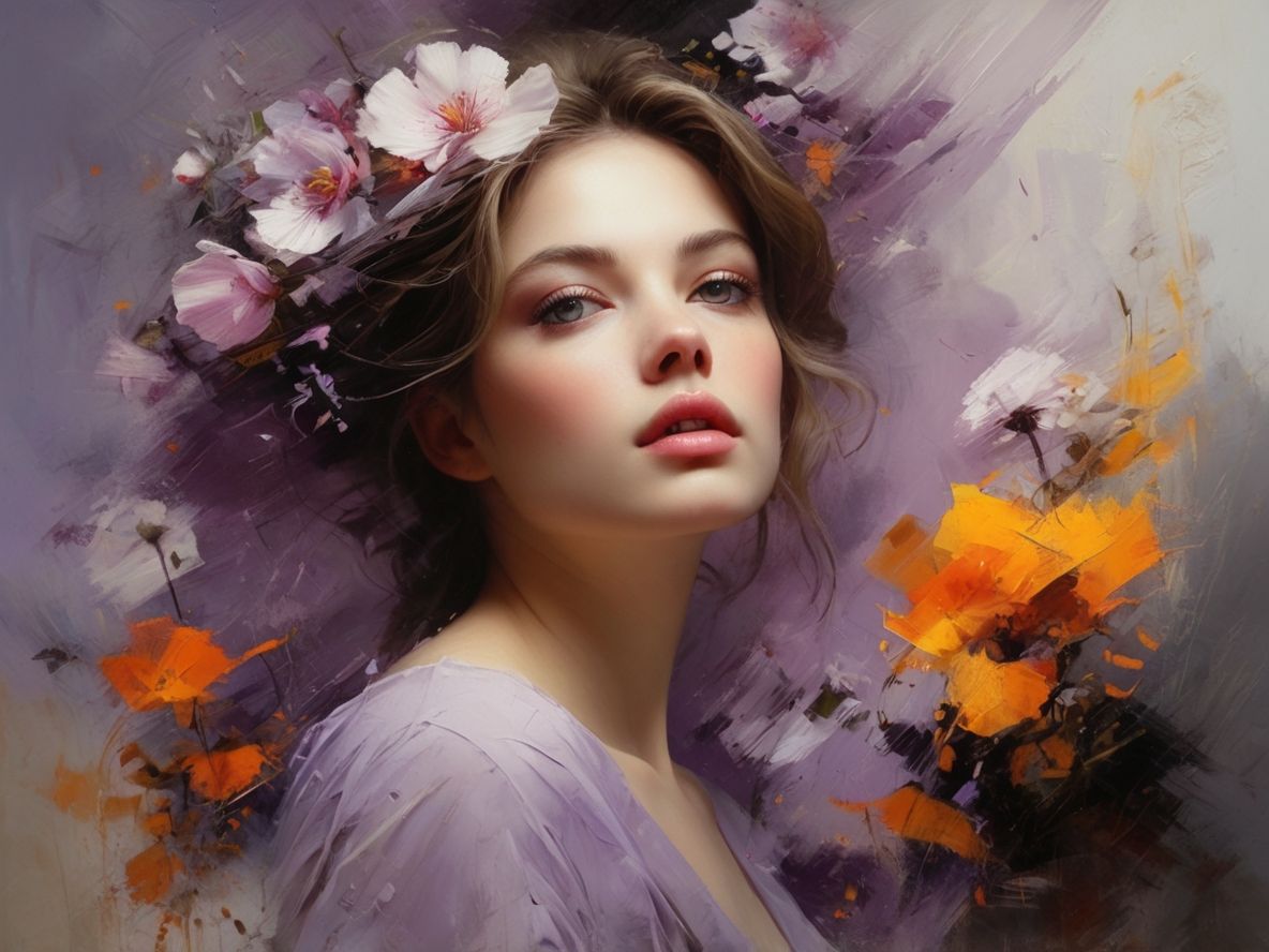 Woman in lilac