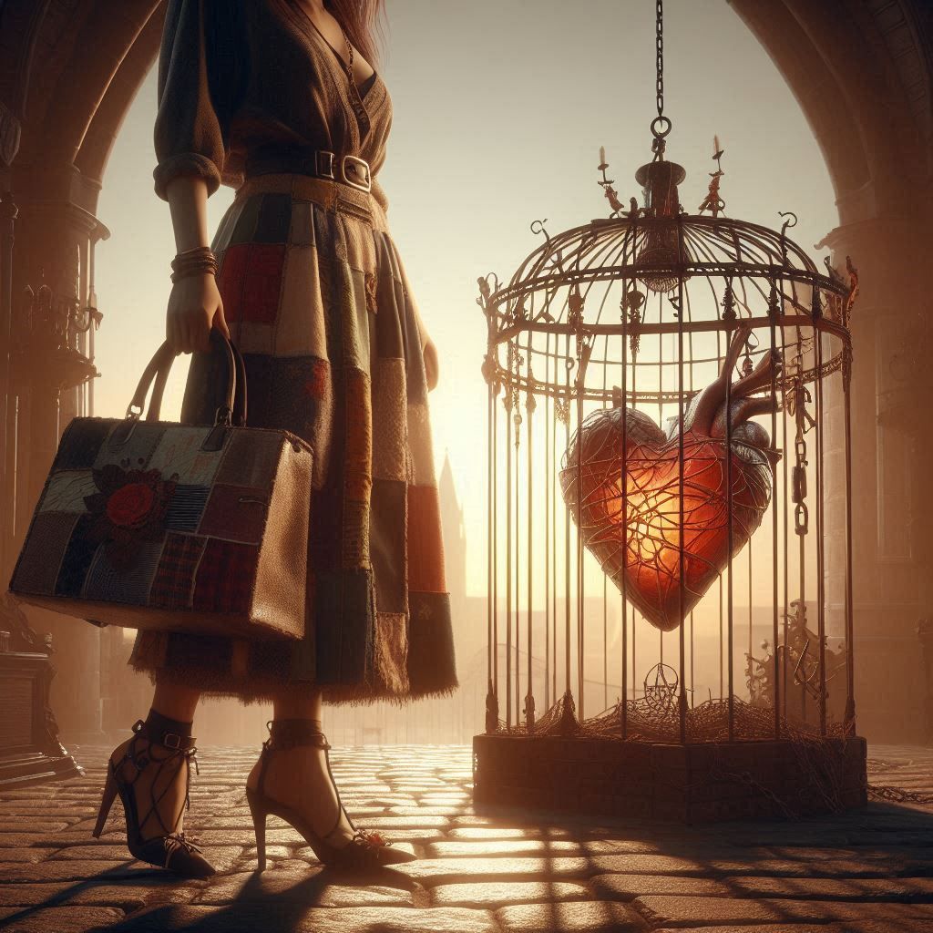 Caged Heart & Patchwork