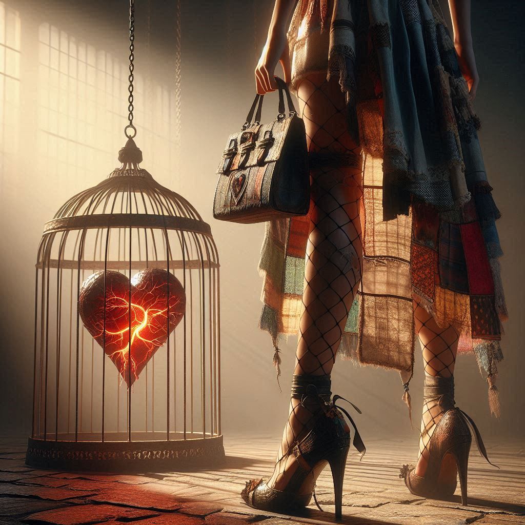 Caged Heart & Patchwork