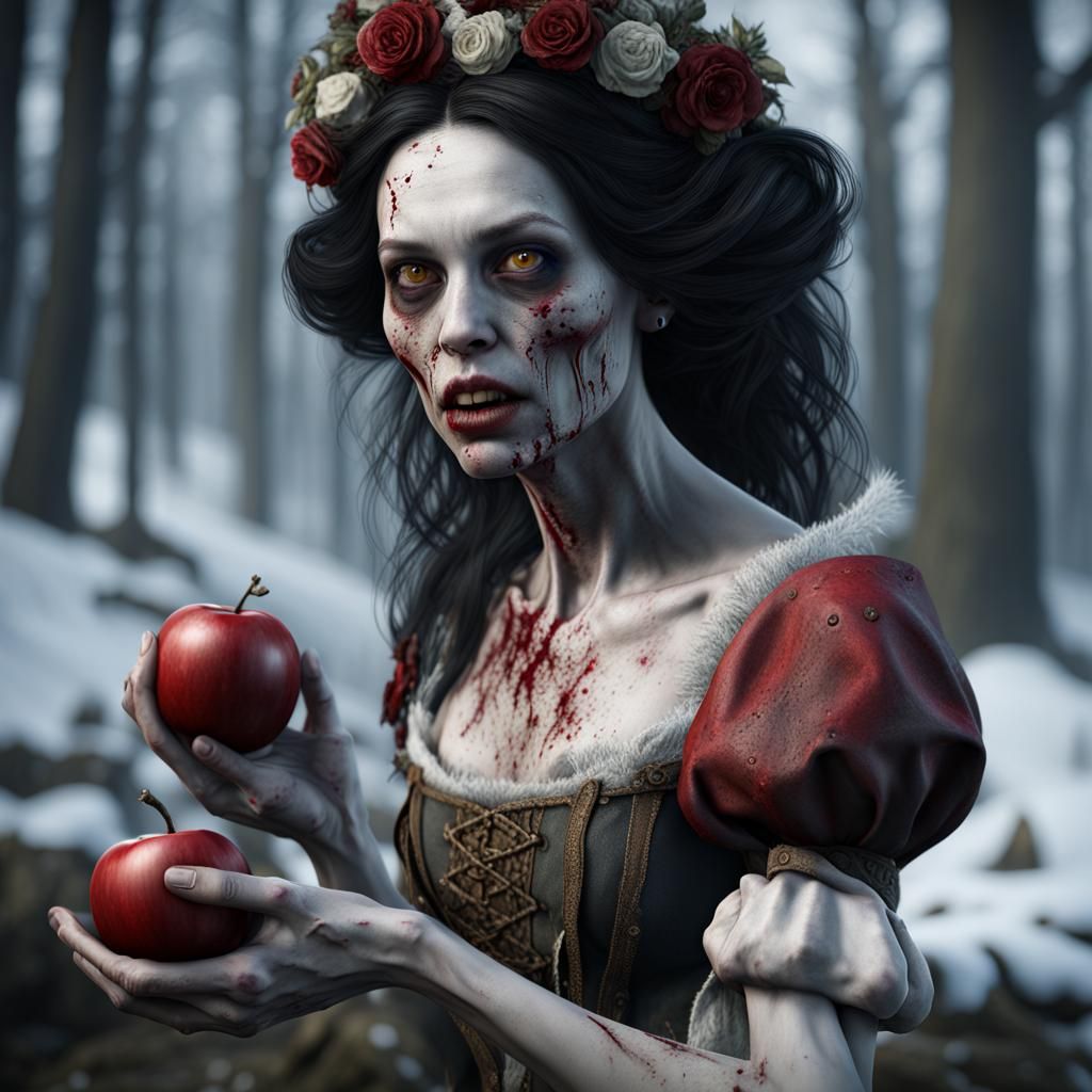 Zombie Snow white  by @Lefteris Michael