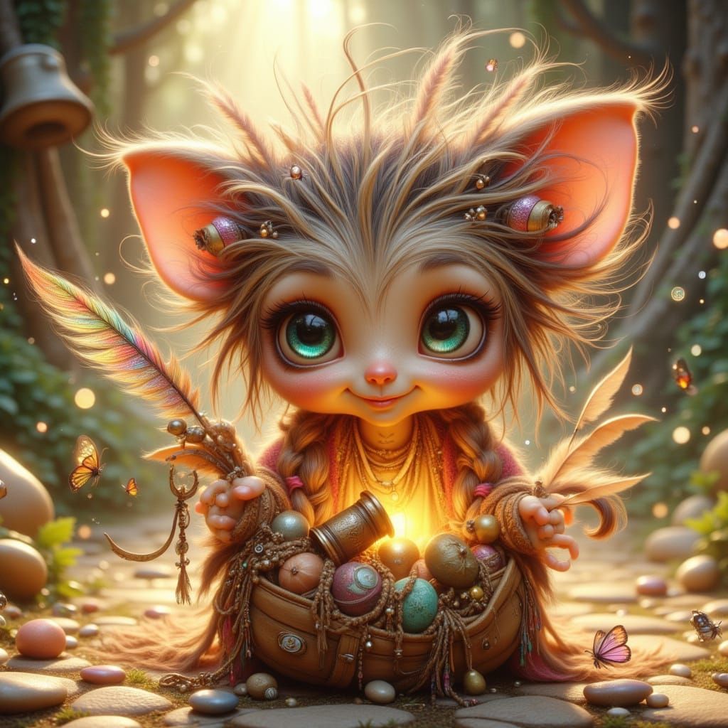 Collector of curiosities   by @Artsy Granny