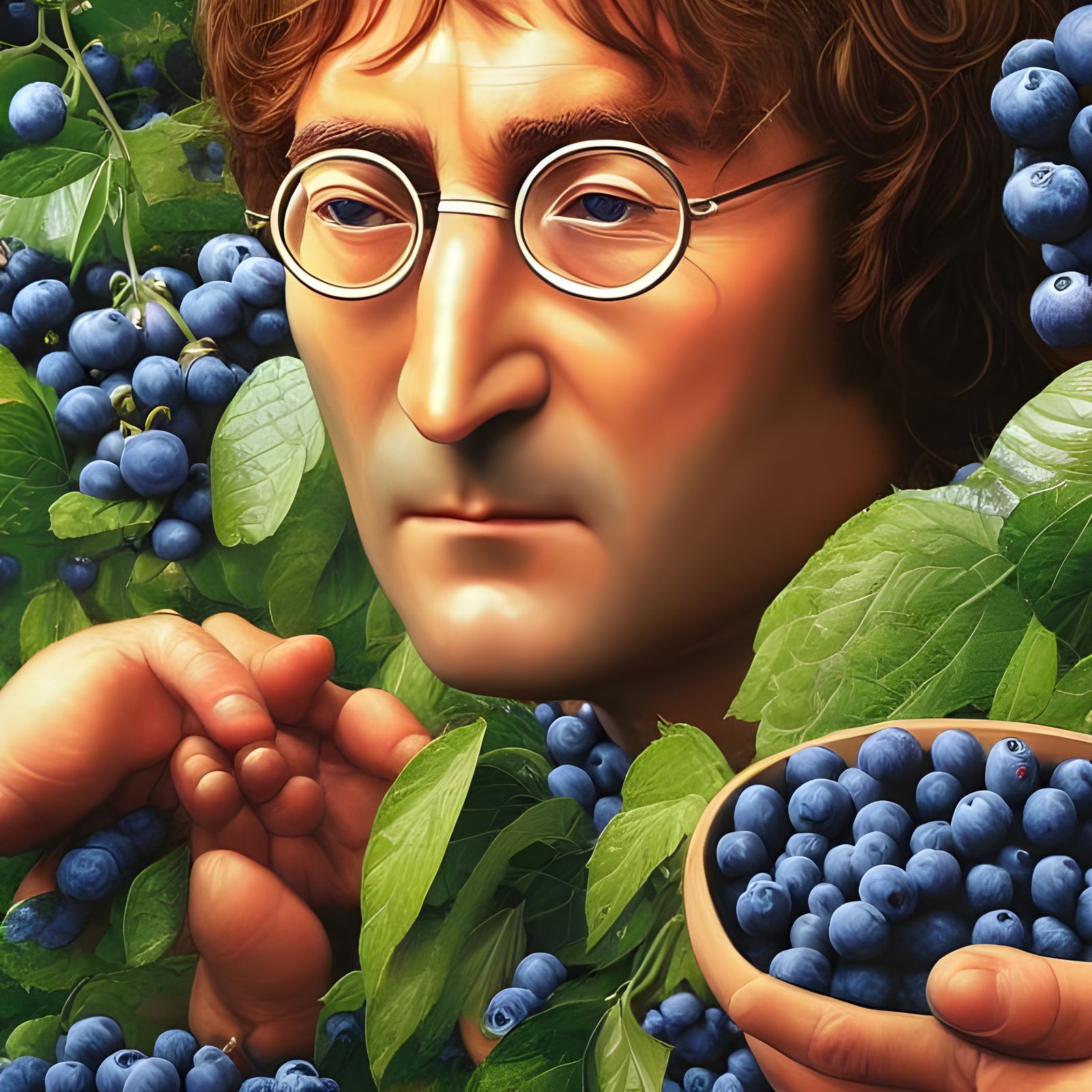 Blueberry Fields Forever AI Generated Artwork NightCafe Creator