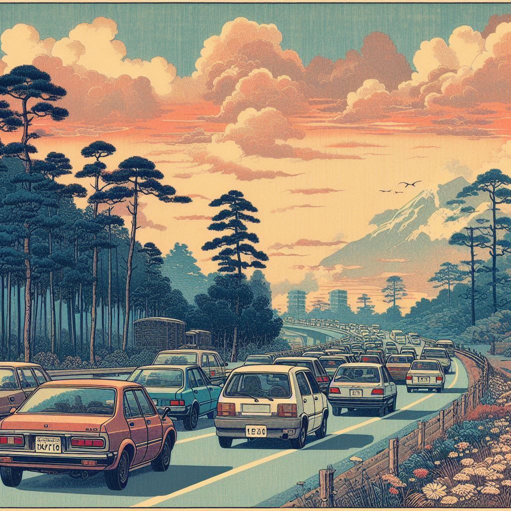 Cars on the side of the road 4