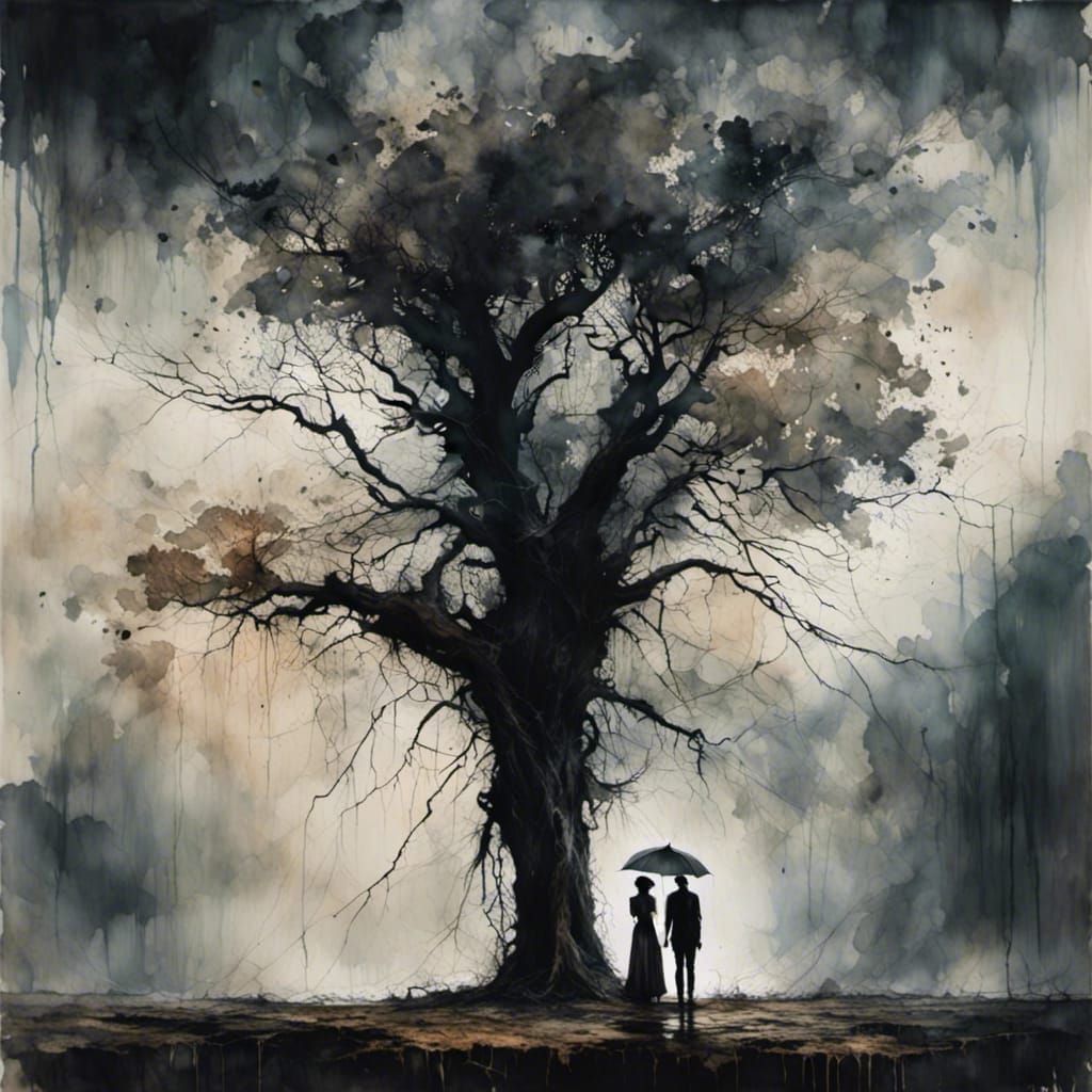 Only Rain...  by @Artificial Incompetence