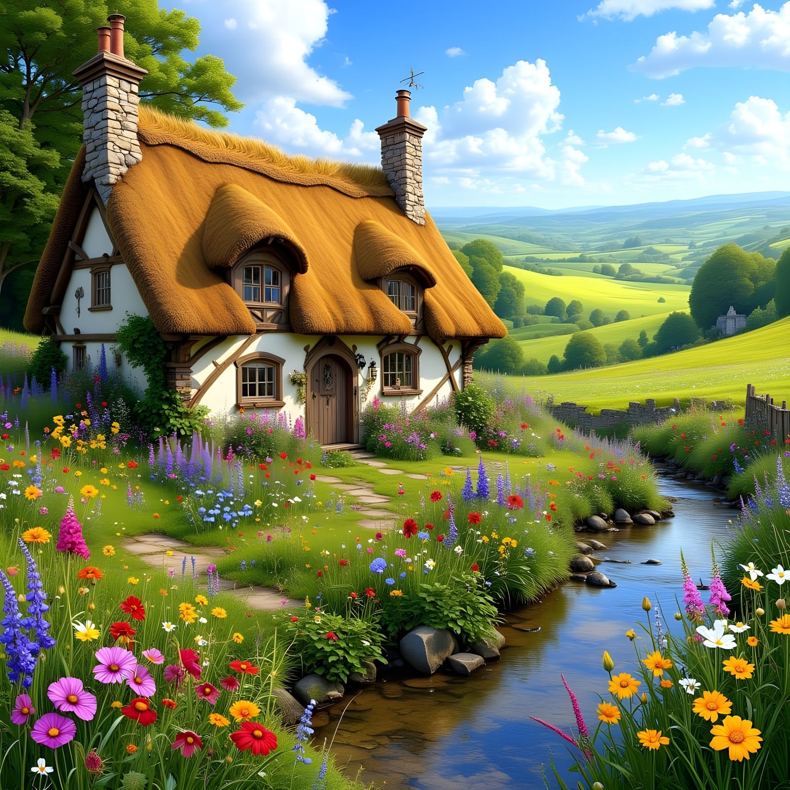 Old World Country Cottage