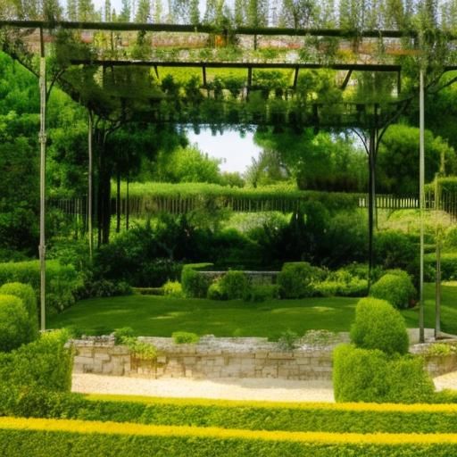 Simulating a delicate French garden