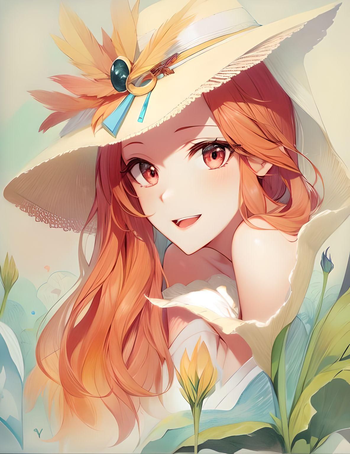 flower hat