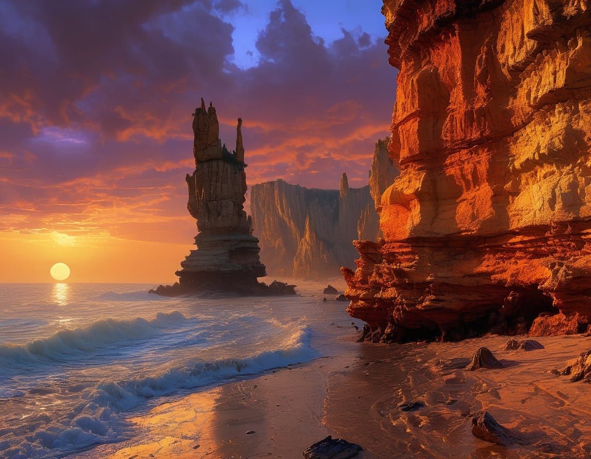 Coastal Cliffs   by @D Rivers