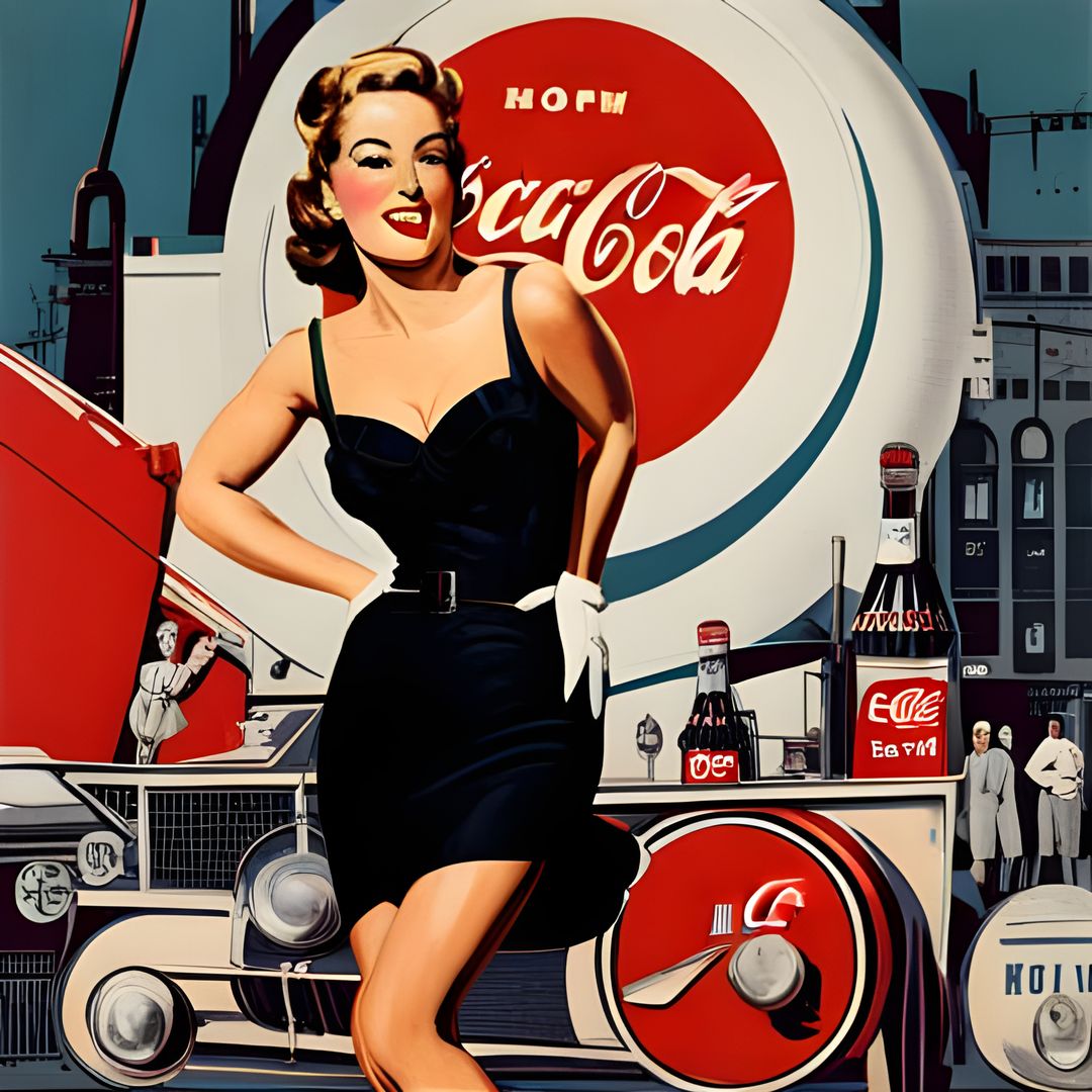 Coca-Cola Pinup - AI Generated Artwork - NightCafe Creator