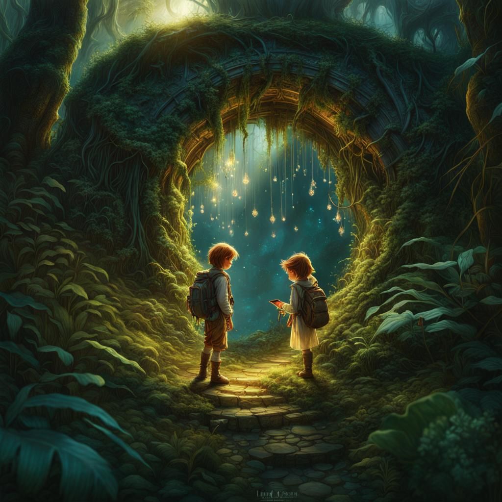 Finding the way to the magical realm   by @Mr Doodle